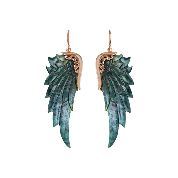 Dark Angel | Large Angel Wing Earrings